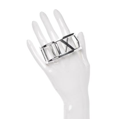 Tiffany Sterling Silver Wide Atlas Hinged Bangle Bracelet 2 of 3