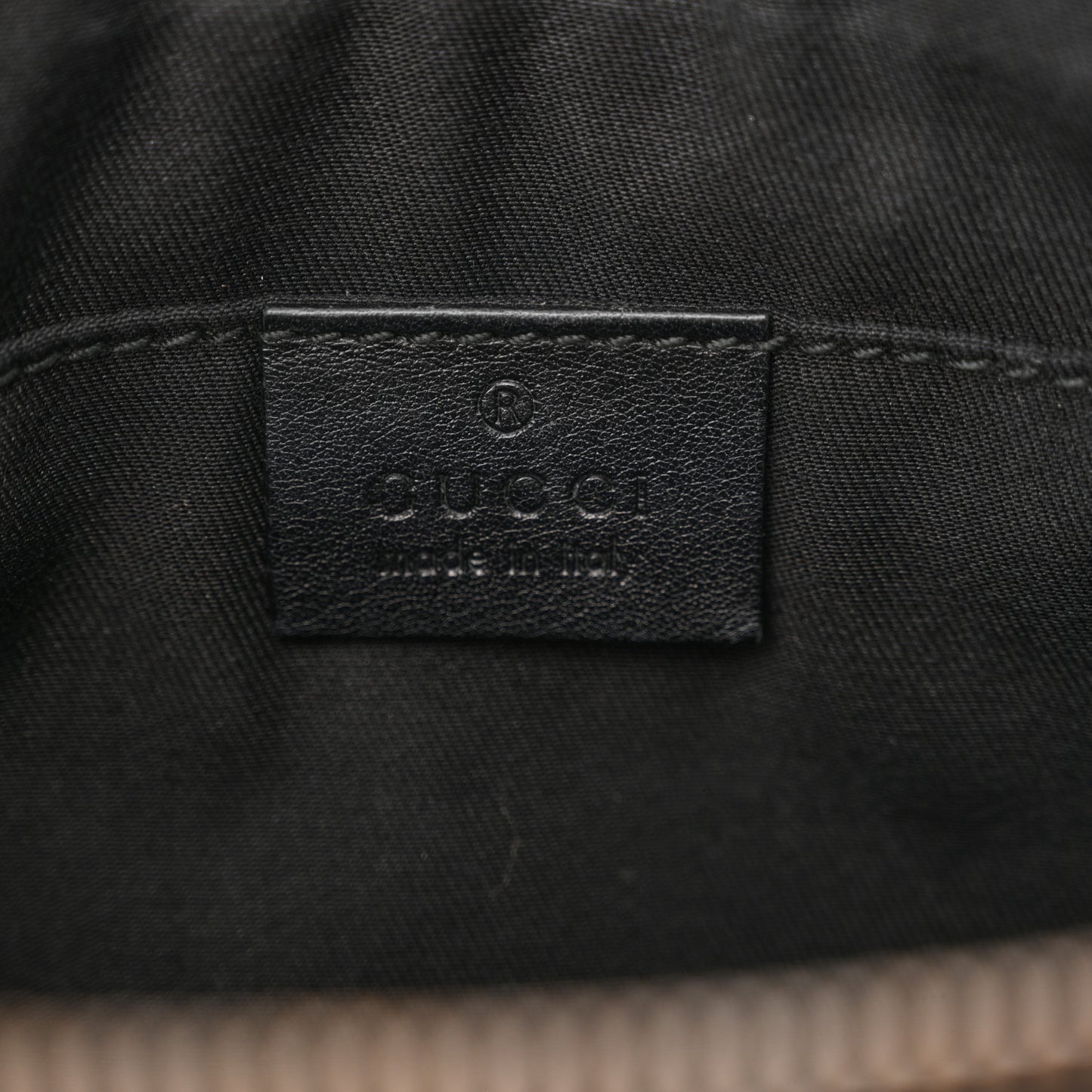 Guccissima Waist Belt Bag Black