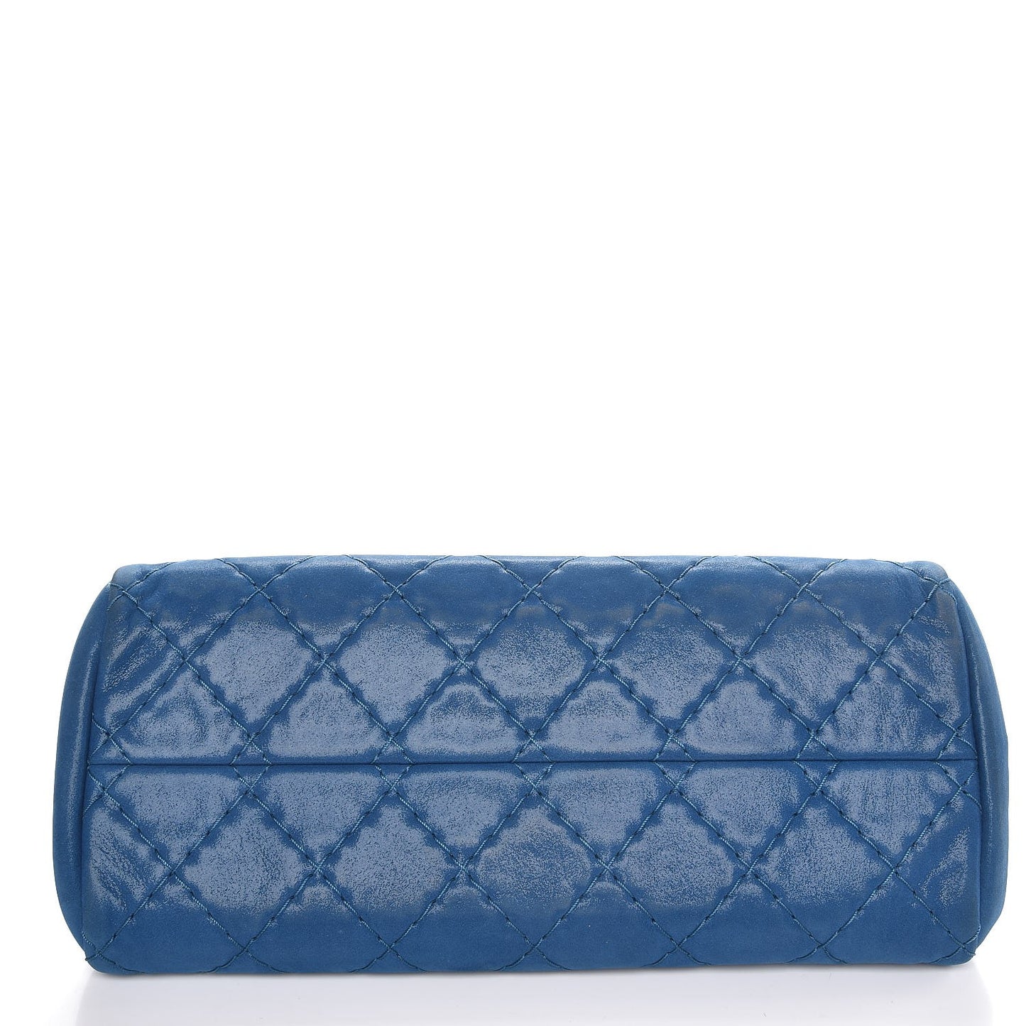 Iridescent Calfskin Medium Just Mademoiselle Bowler Blue