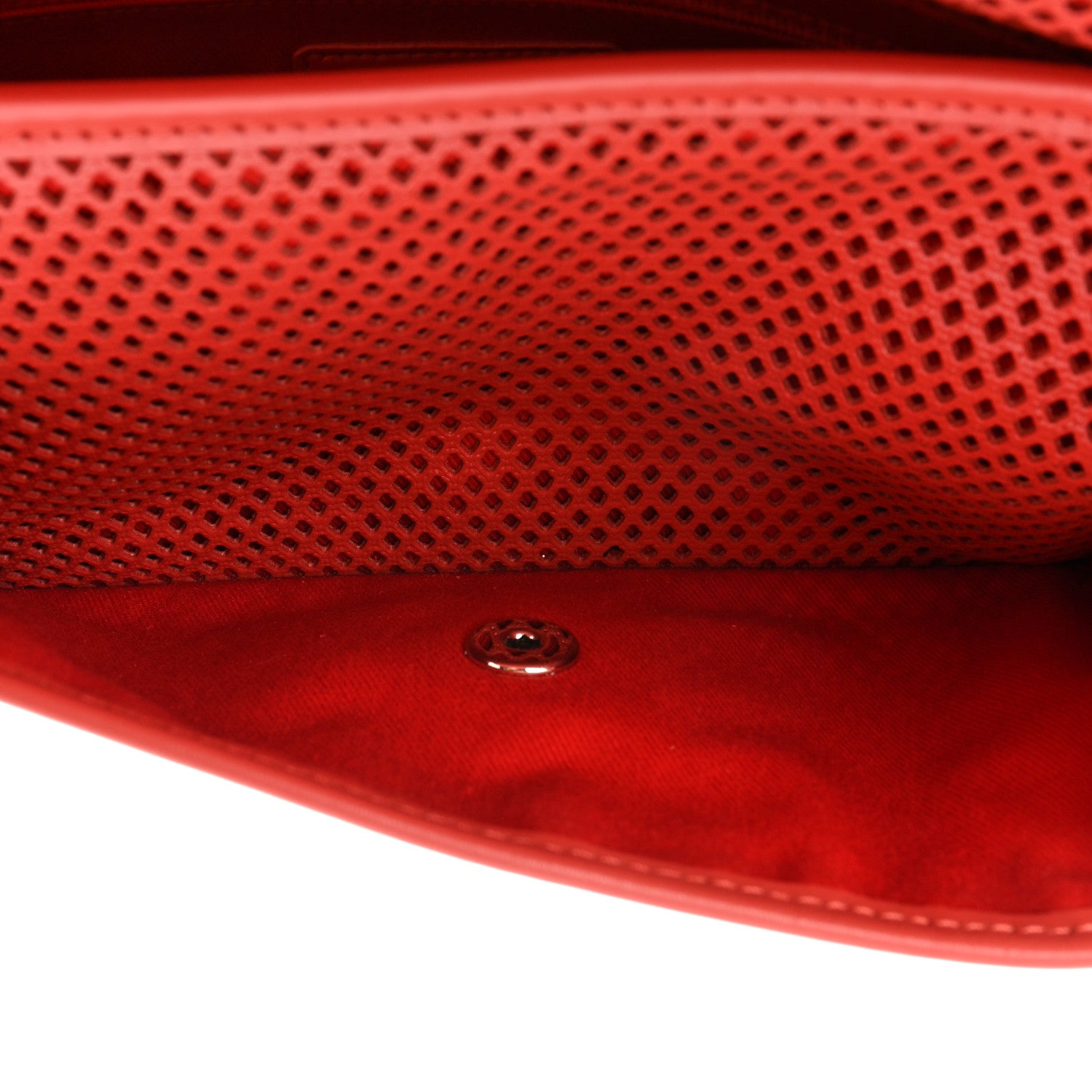 Chanel Perforated Calfskin Large Up In The Air Flap Red 6 of 14