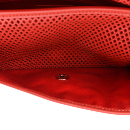 Chanel Perforated Calfskin Large Up In The Air Flap Red 6 of 14
