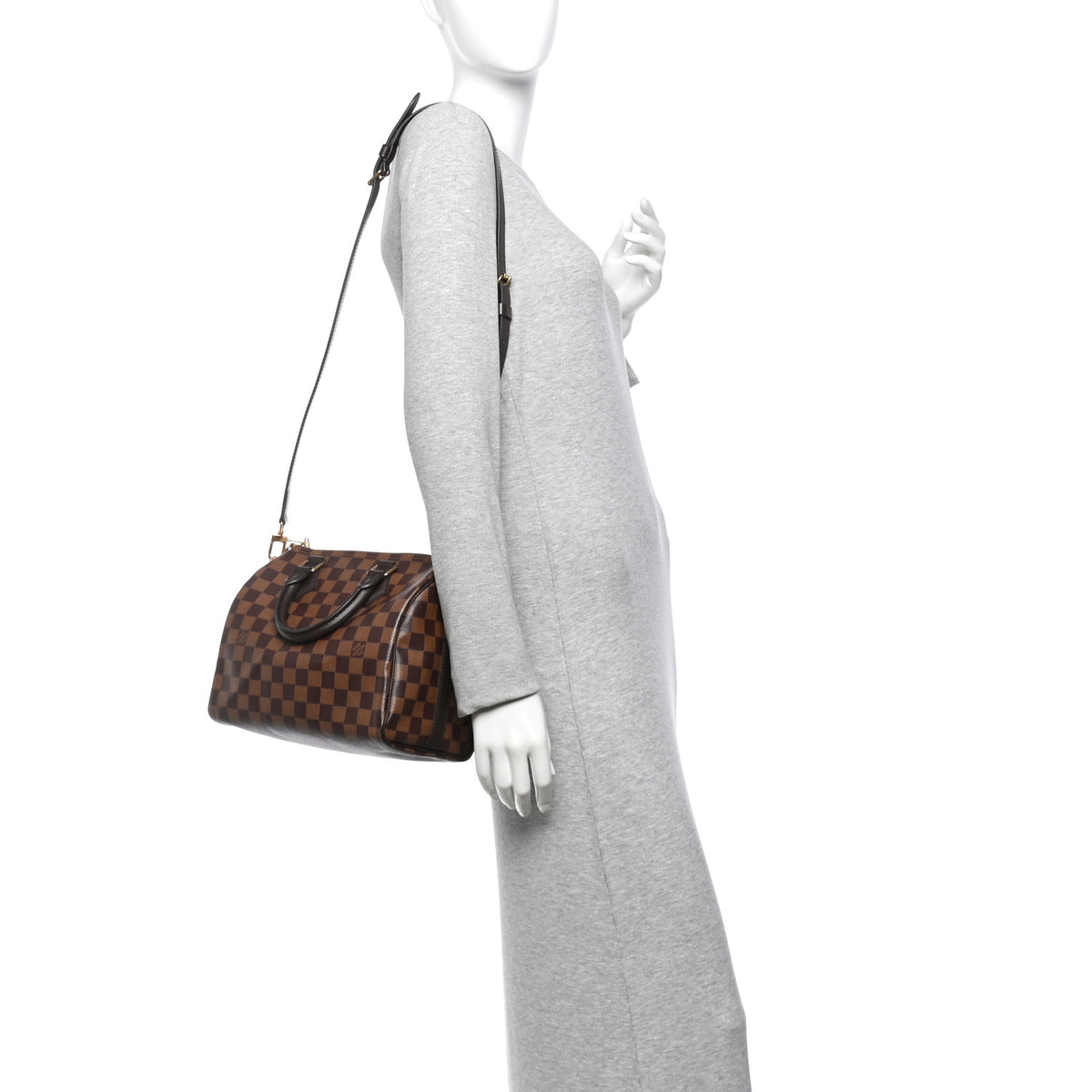 Louis Vuitton Damier Ebene Speedy Bandouliere 25 2 of 10