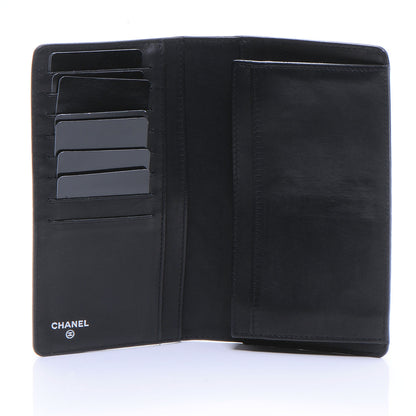 Chanel Lambskin CC Yen Wallet Black 4 of 8