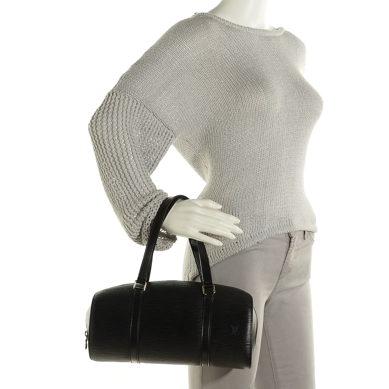 Louis Vuitton Epi Soufflot Black 2 of 7
