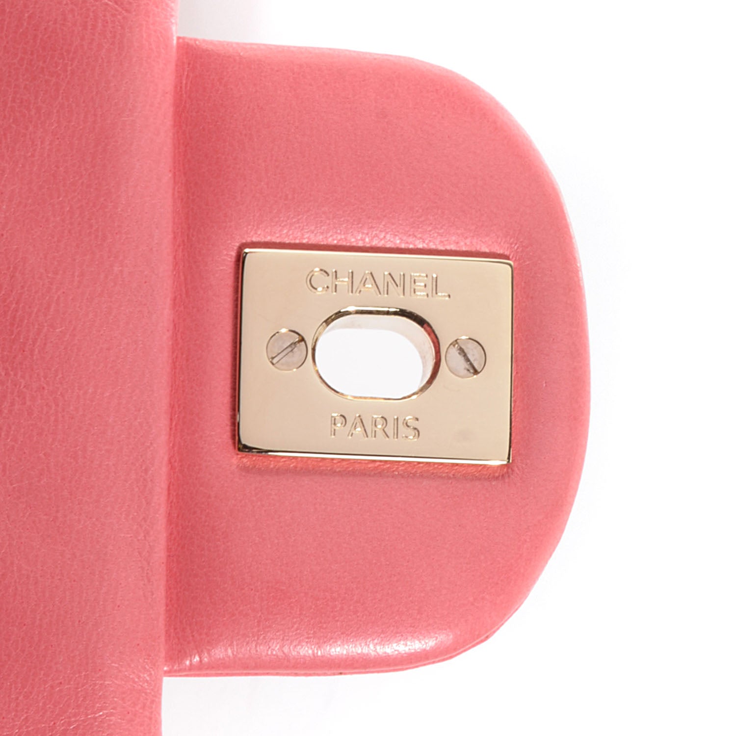 Chanel Lambskin East West Valentine Charms Flap Pink 8 of 9