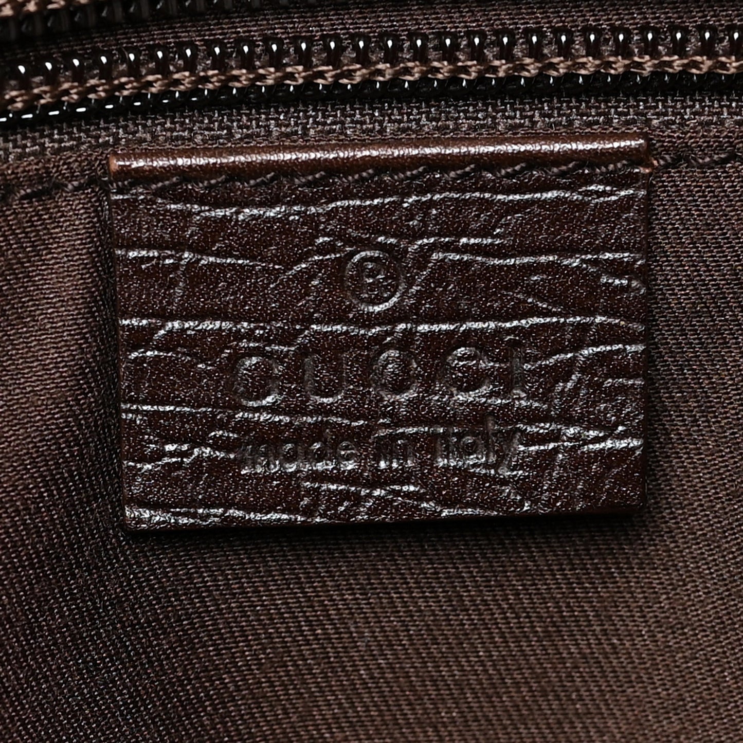 GG Plus Monogram Vertical Tote Dark Brown