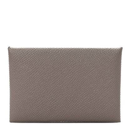 Hermes Epsom Calvi Card Case Gris Asphalt 1 of 7