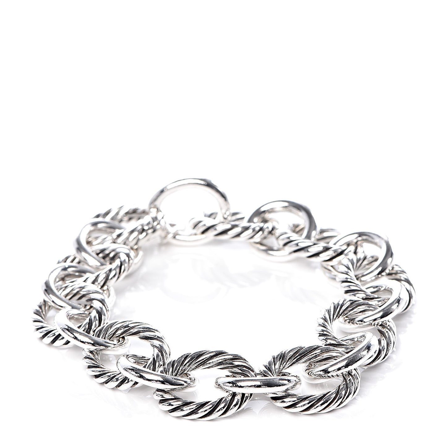 Sterling Silver 12mm Large Oval Link Bracelet