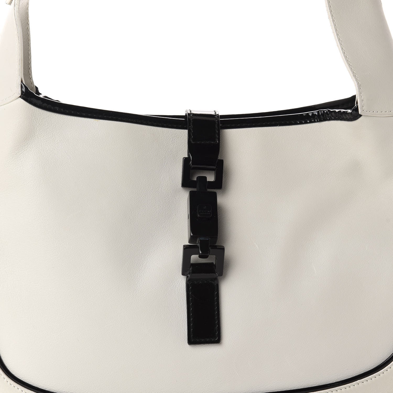 Gucci Calfskin Jackie O Hobo White Black 11 of 11