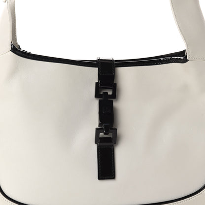 Gucci Calfskin Jackie O Hobo White Black 11 of 11