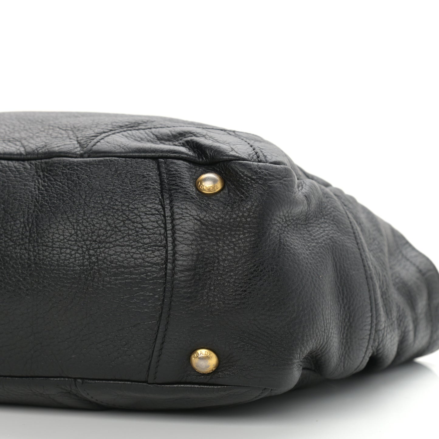 Vitello Daino Side Pocket Hobo Black