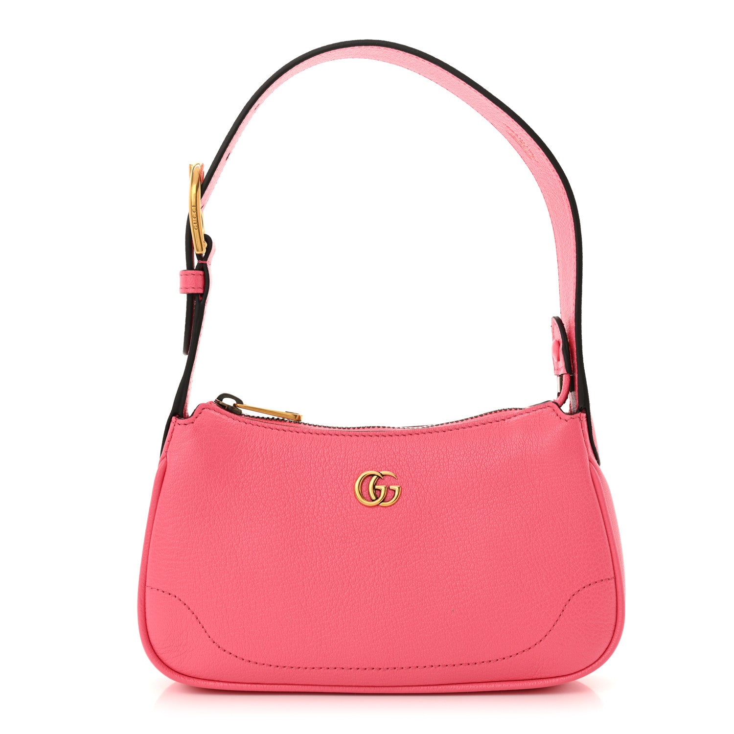 Gucci Goatskin Mini Aphrodite Shoulder Bag Rhodamine Pink 1 of 10