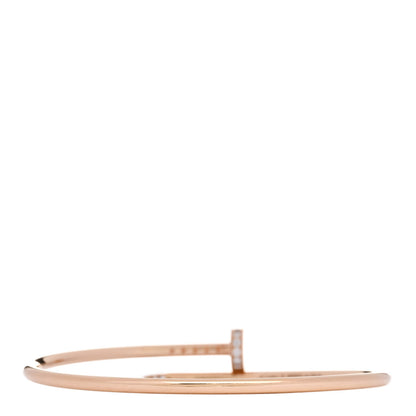 Cartier 18K Pink Gold Diamond Small Juste Un Clou Bracelet 16 3 of 6