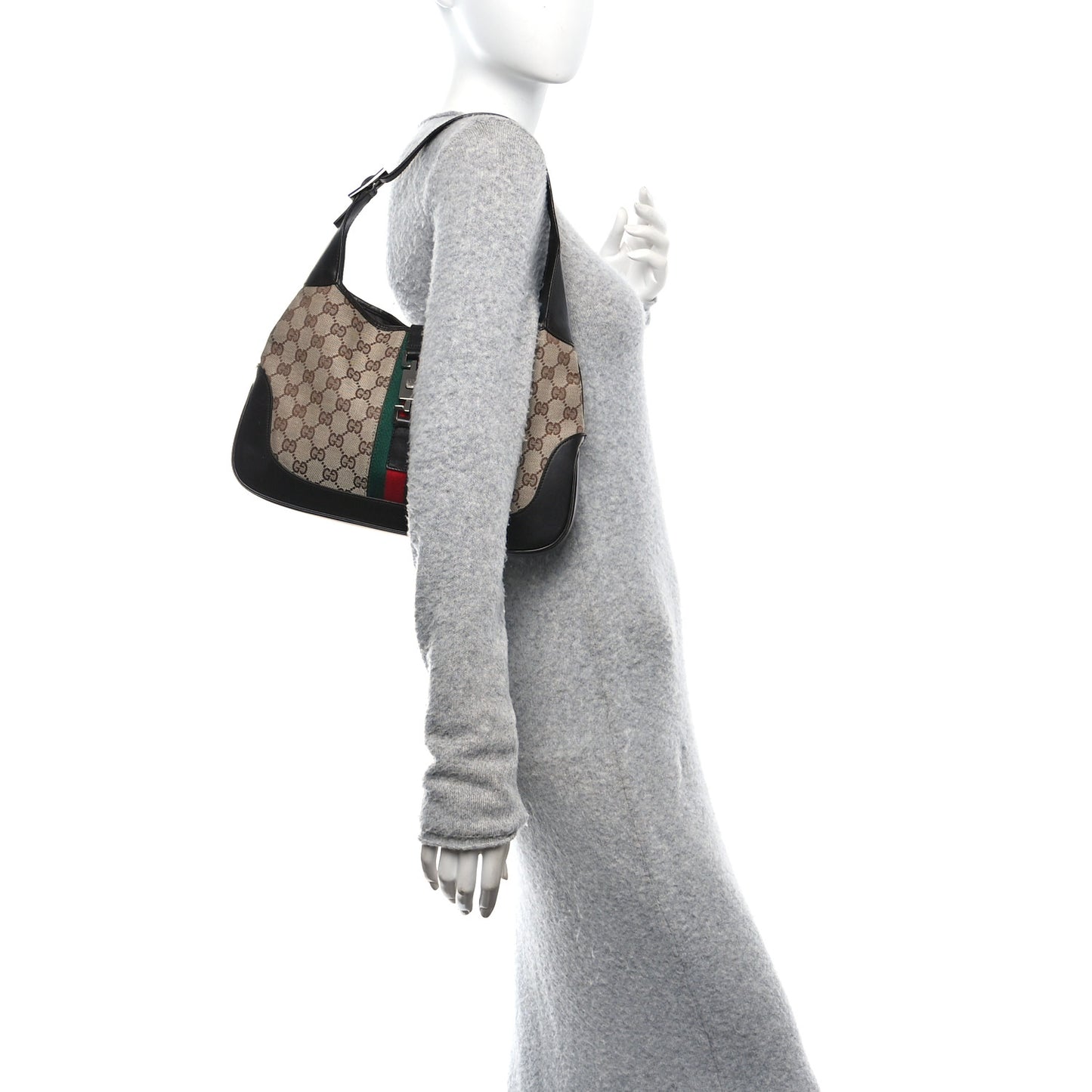 Monogram Web Jackie O Hobo Dark Brown