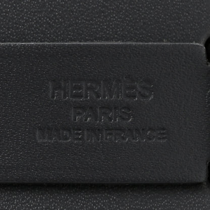 Hermes Military Toile Vache Hunter Herbag Zip Retourne 20 Ecru Ardoise 6 of 11