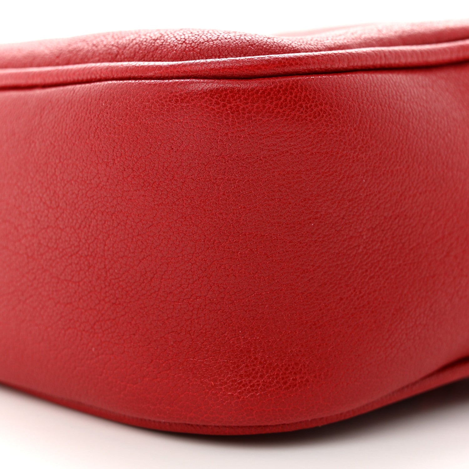 Saint Laurent Lambskin Monogram Lou Belt Bag Red 10 of 12
