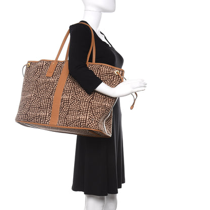 MCM Visetos Large Liz Reversible Shopper Tote Cognac 2 of 15