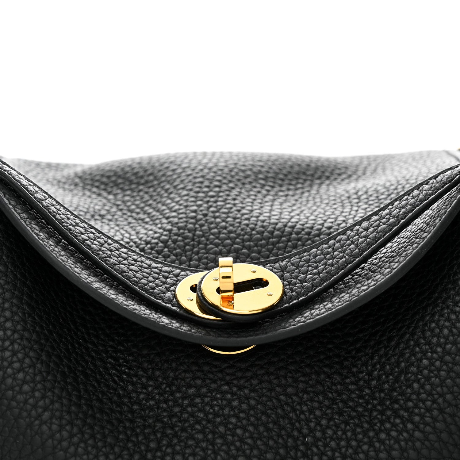 Hermes Taurillon Clemence Lindy 26 Black 8 of 10