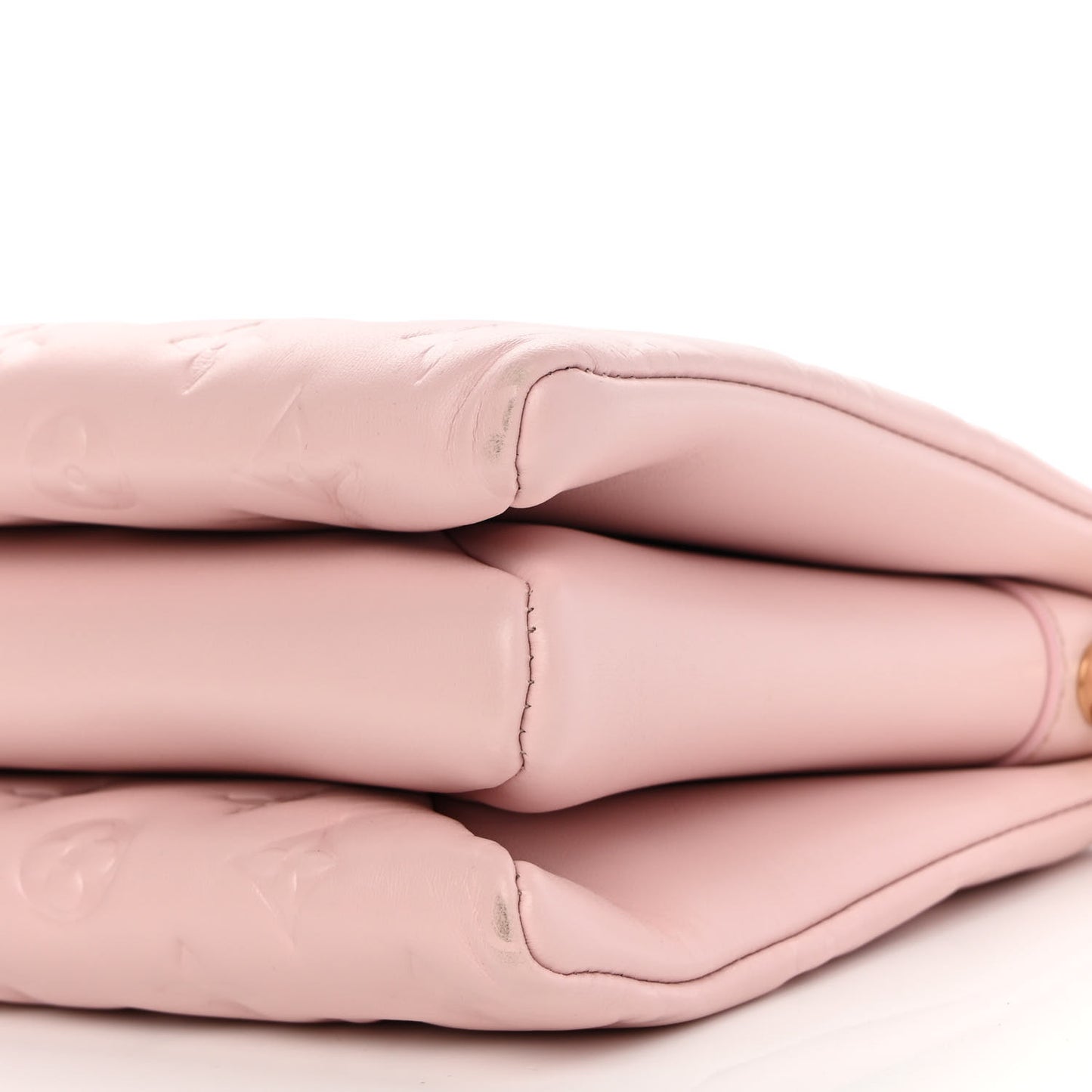 Lambskin Embossed Monogram Coussin PM Rose