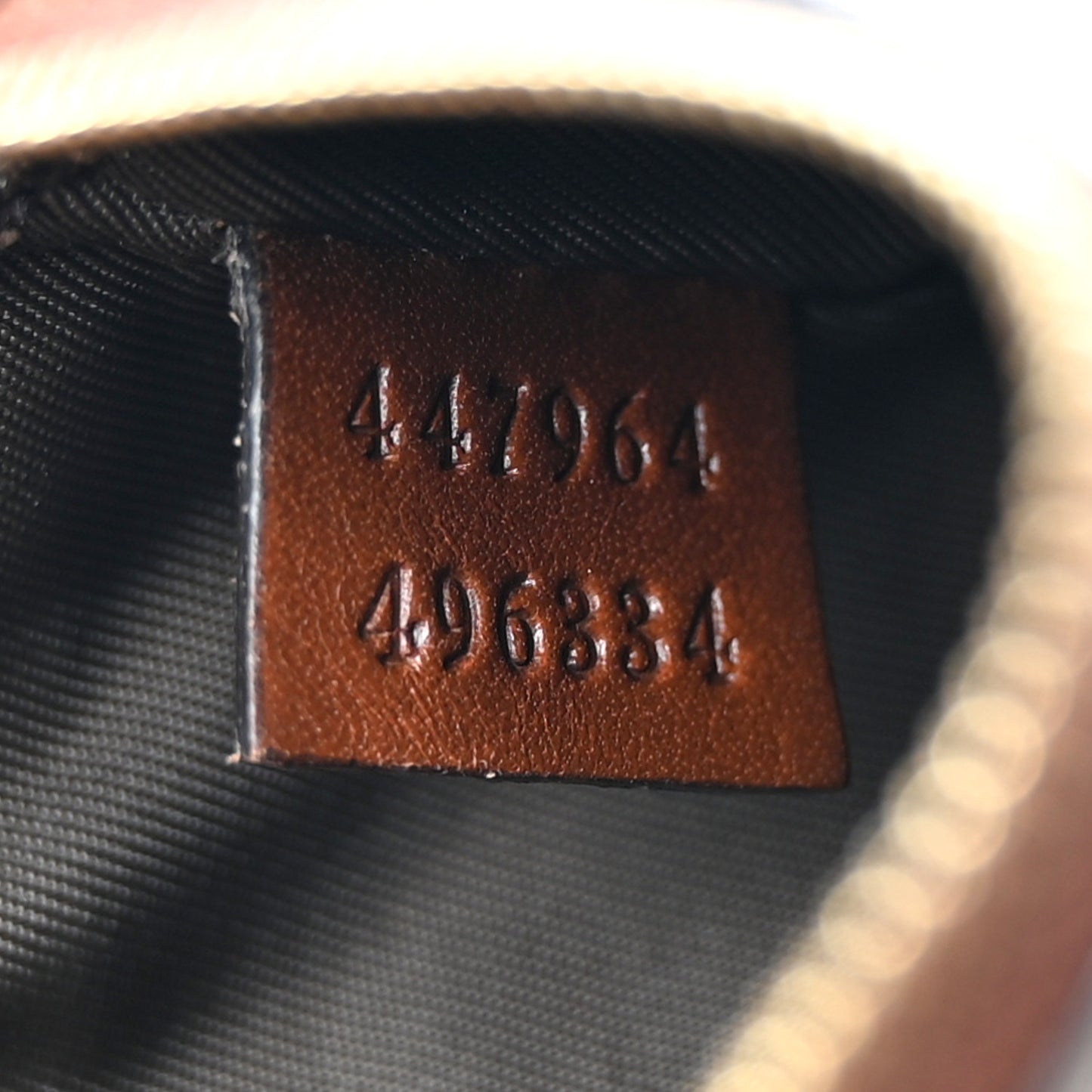 GG Supreme Monogram Key Case Brown