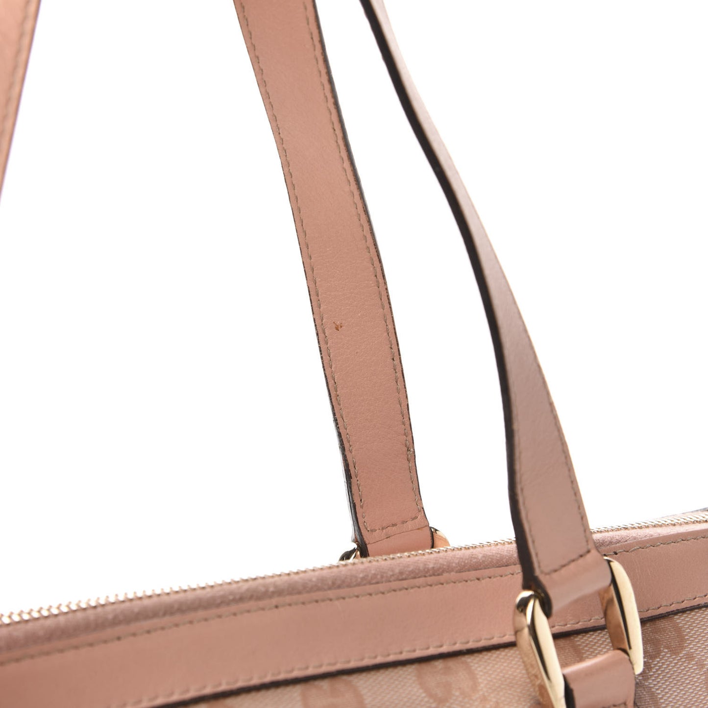 Crystal Monogram Medium Abbey Tote Blush