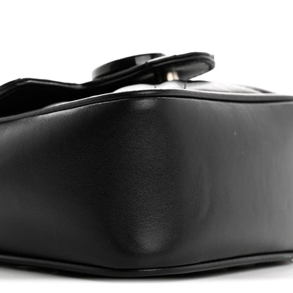 Gucci Calfskin Matelasse Monochrome GG Marmont Chain Belt Bag Black 9 of 10