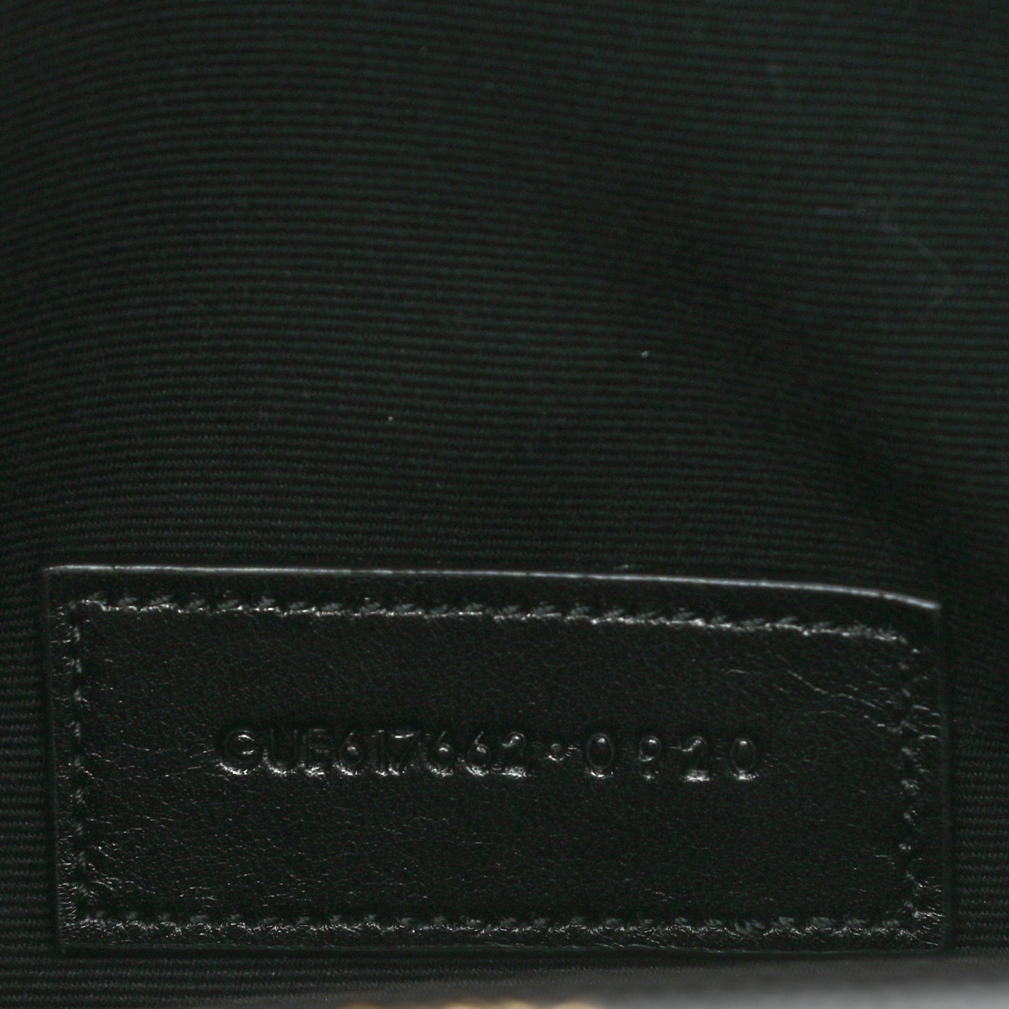 Grain De Poudre Matelasse Chevron Monogram Envelope Clutch Black
