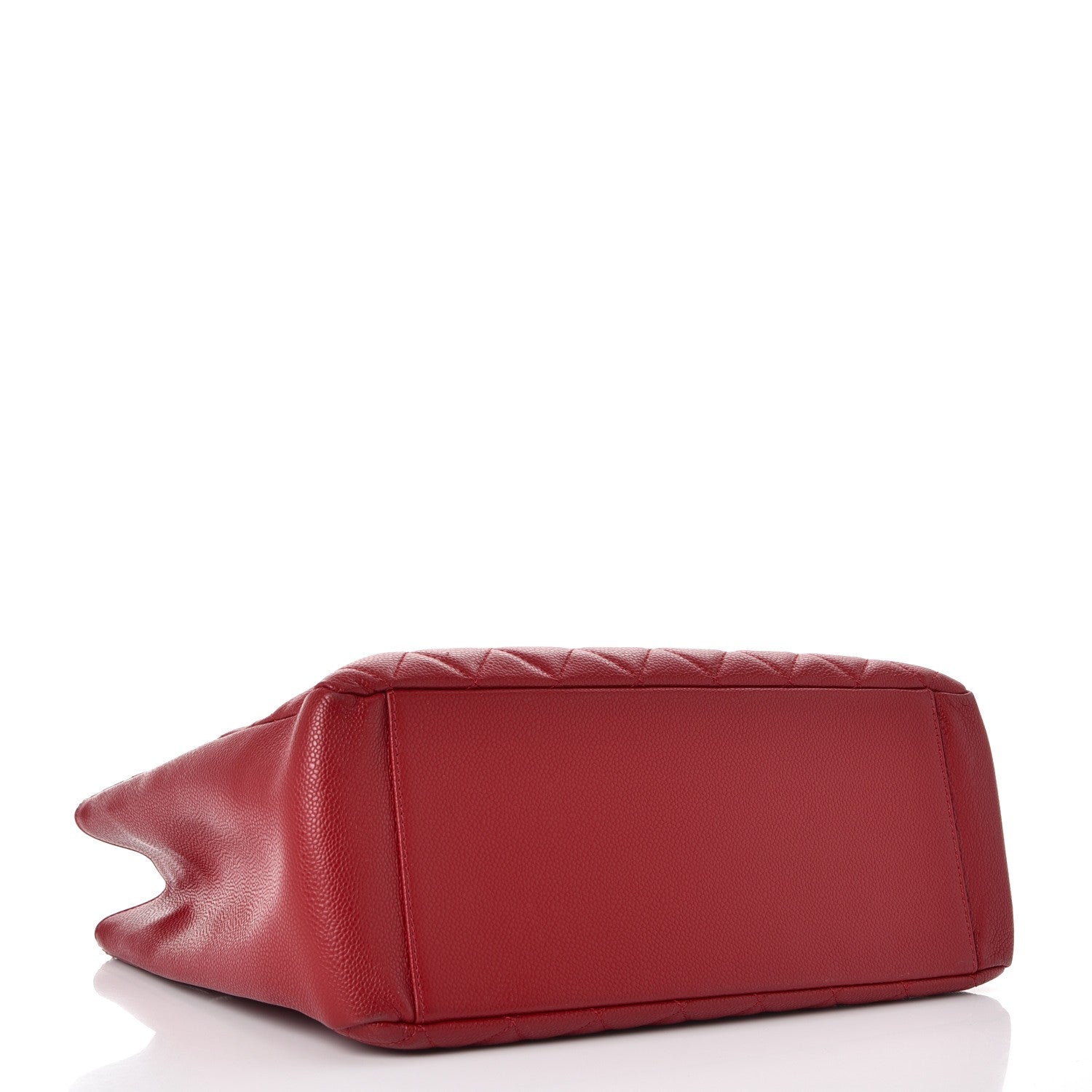 Chanel Caviar Quilted Grand Shopping Tote GST Red 4 of 11