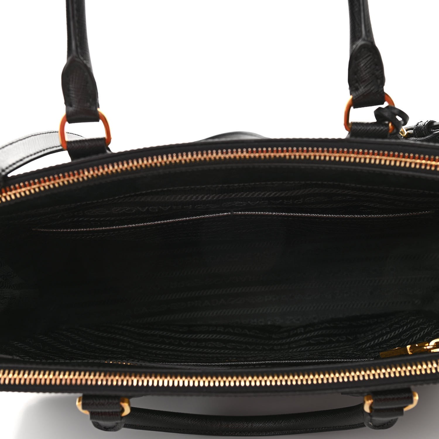 Prada Saffiano Medium Galleria Double Zip Tote Black 4 of 8