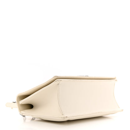 Christian Dior Lambskin Maxi Cannage 30 Montaigne Chain Top Handle Bag Off White 4 of 10