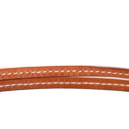 Hermes Togo Epsom Rond GM Petit H Necklace Etain Bleu Paon 5 of 5