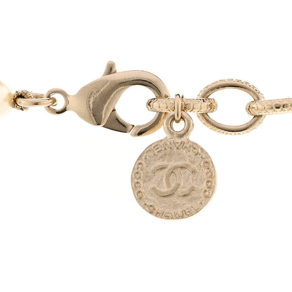 Chanel Pearl CC 100th Anniversary Necklace Light Gold 5 of 6