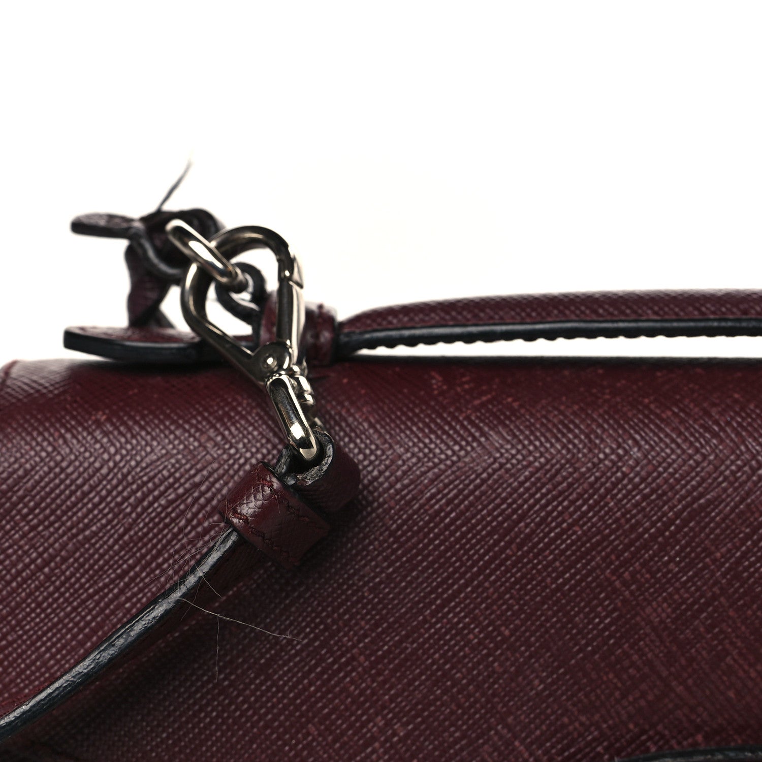 Prada Saffiano Sound Convertible Bag Granato 17 of 18