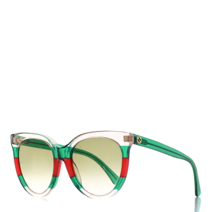 Gucci Acetate Sunglasses GG0179SA Green Red 1 of 8