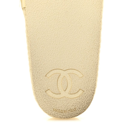 Chanel Braided Knit CC Mules 39 Ecru 8 of 10