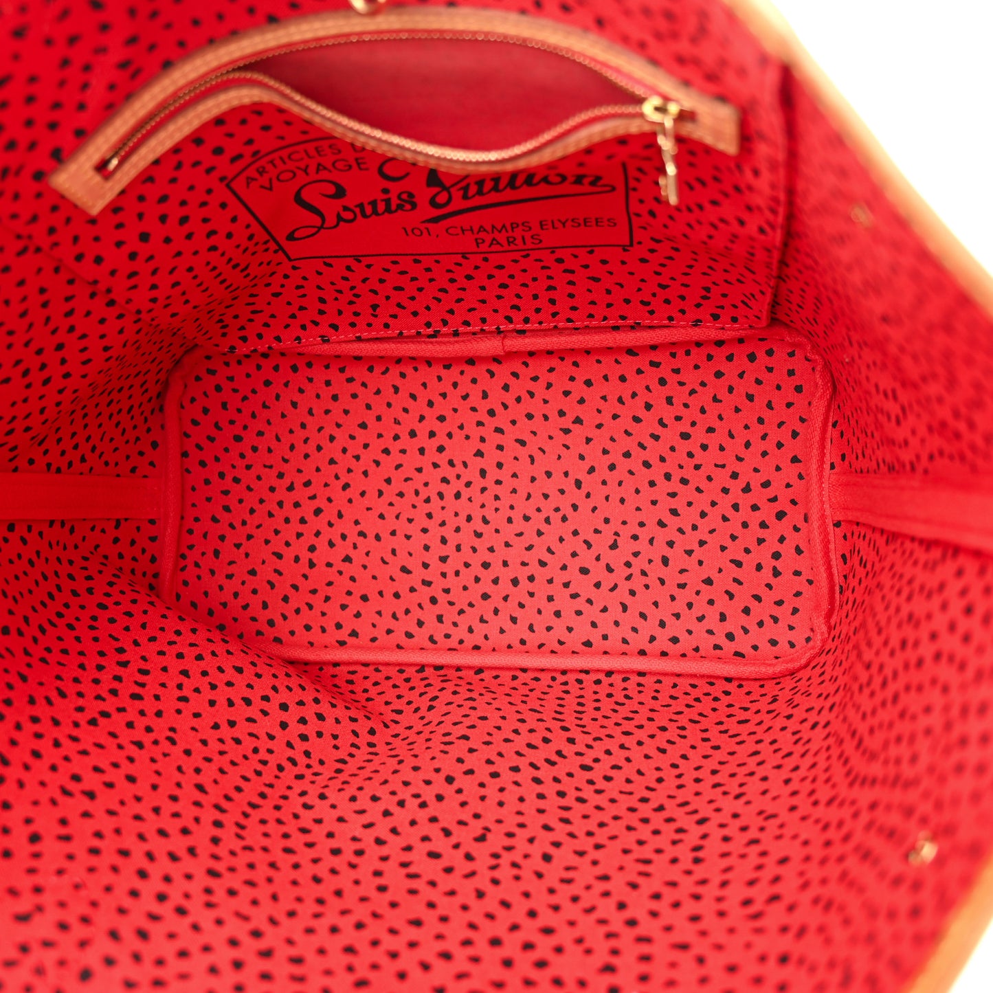 Monogram Kusama Waves Neverfull MM Red
