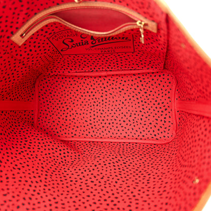 Louis Vuitton Monogram Kusama Waves Neverfull MM Red 5 of 9