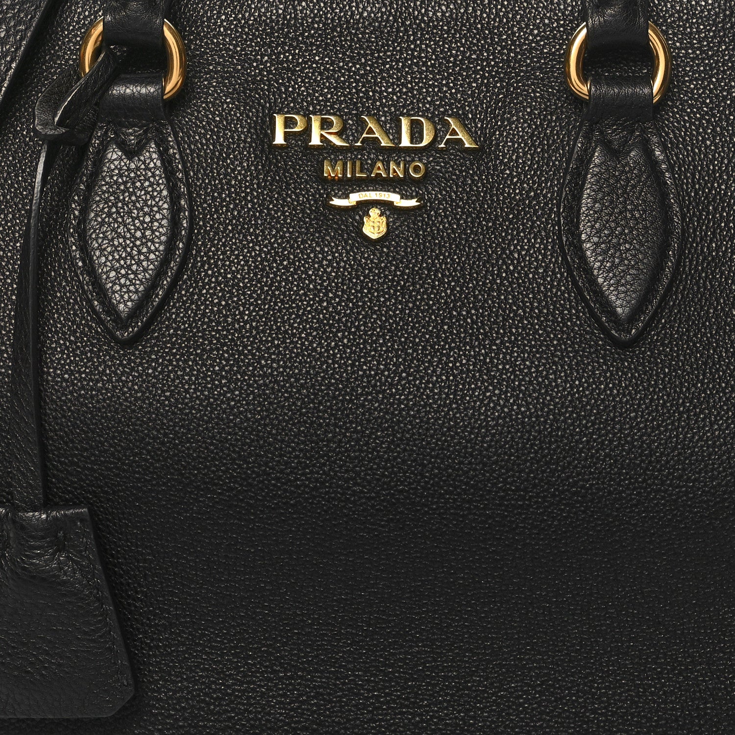 Prada Vitello Phenix Bauletto Black 7 of 9