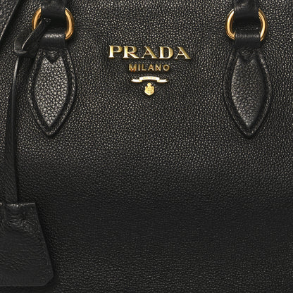 Prada Vitello Phenix Bauletto Black 7 of 9