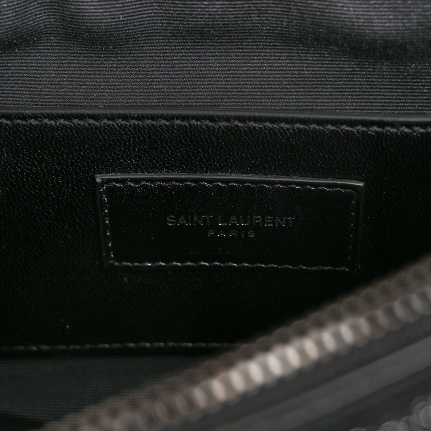 Saint Laurent Sheepskin Matelasse Chevron Monogram Large College Satchel Black 6 of 9