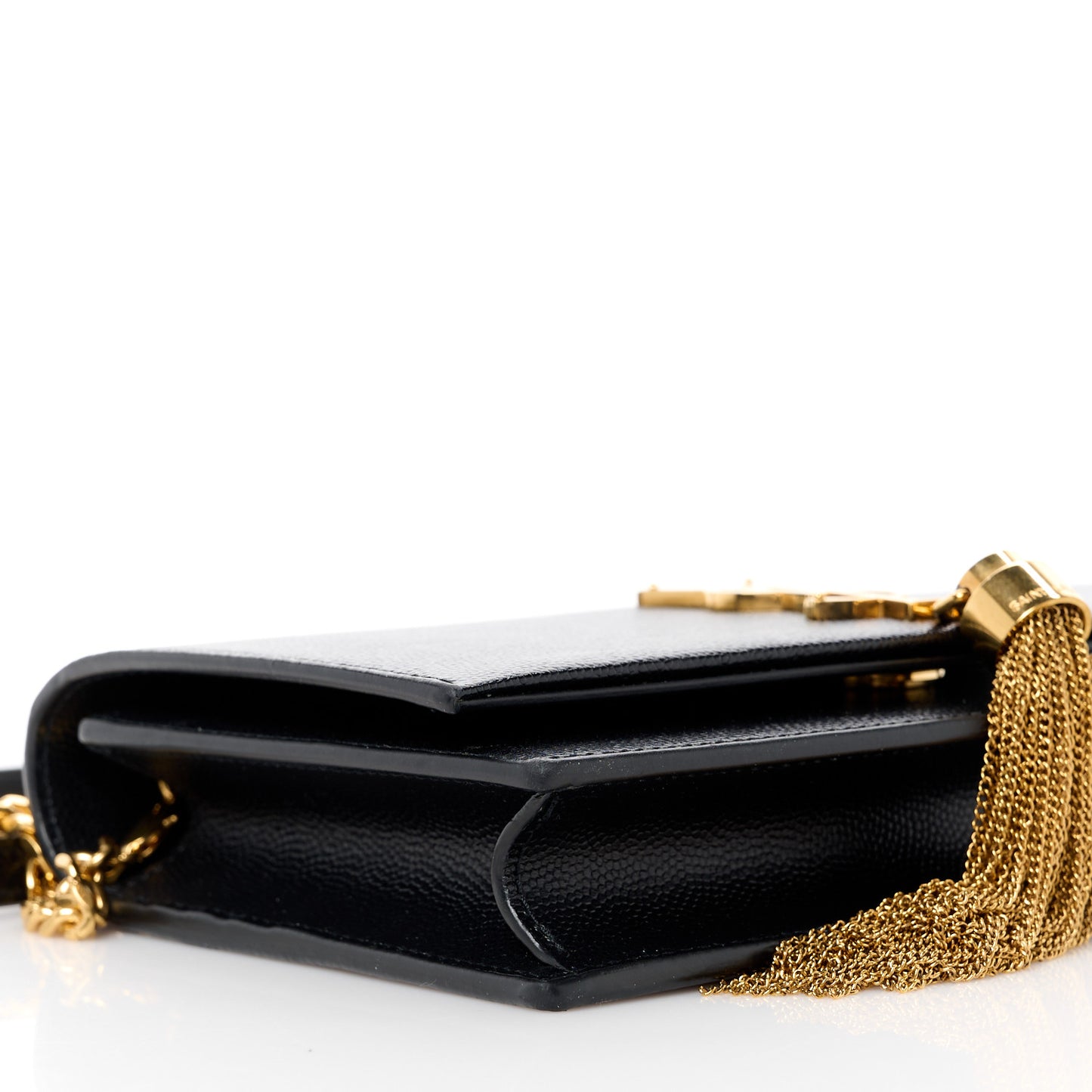 Grain De Poudre Classic Monogram Kate Tassel Chain Wallet Black