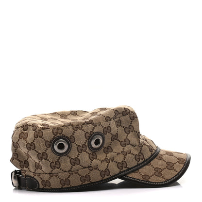 Gucci Monogram Military Hat L Brown 6 of 9