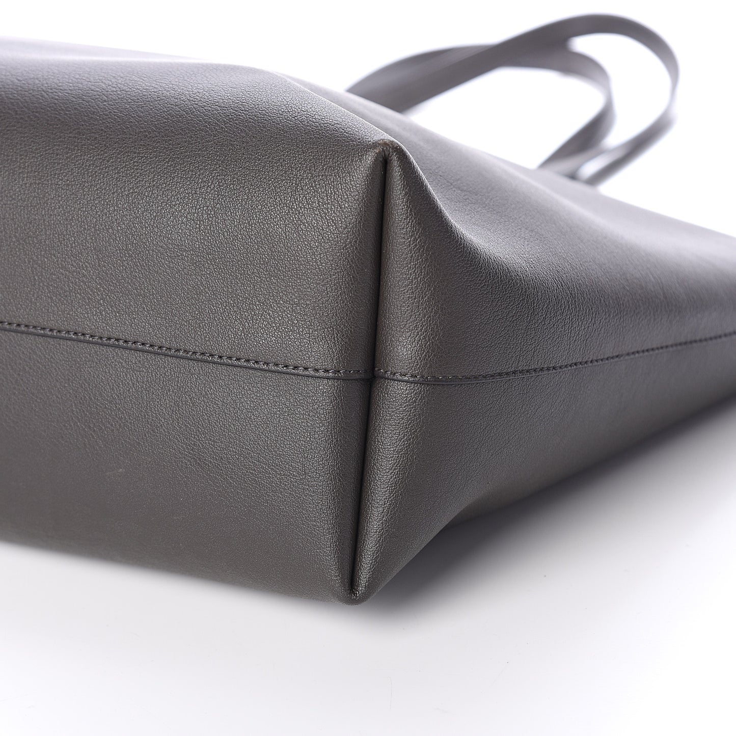 Calfskin Large Shopping Tote Dark Grey