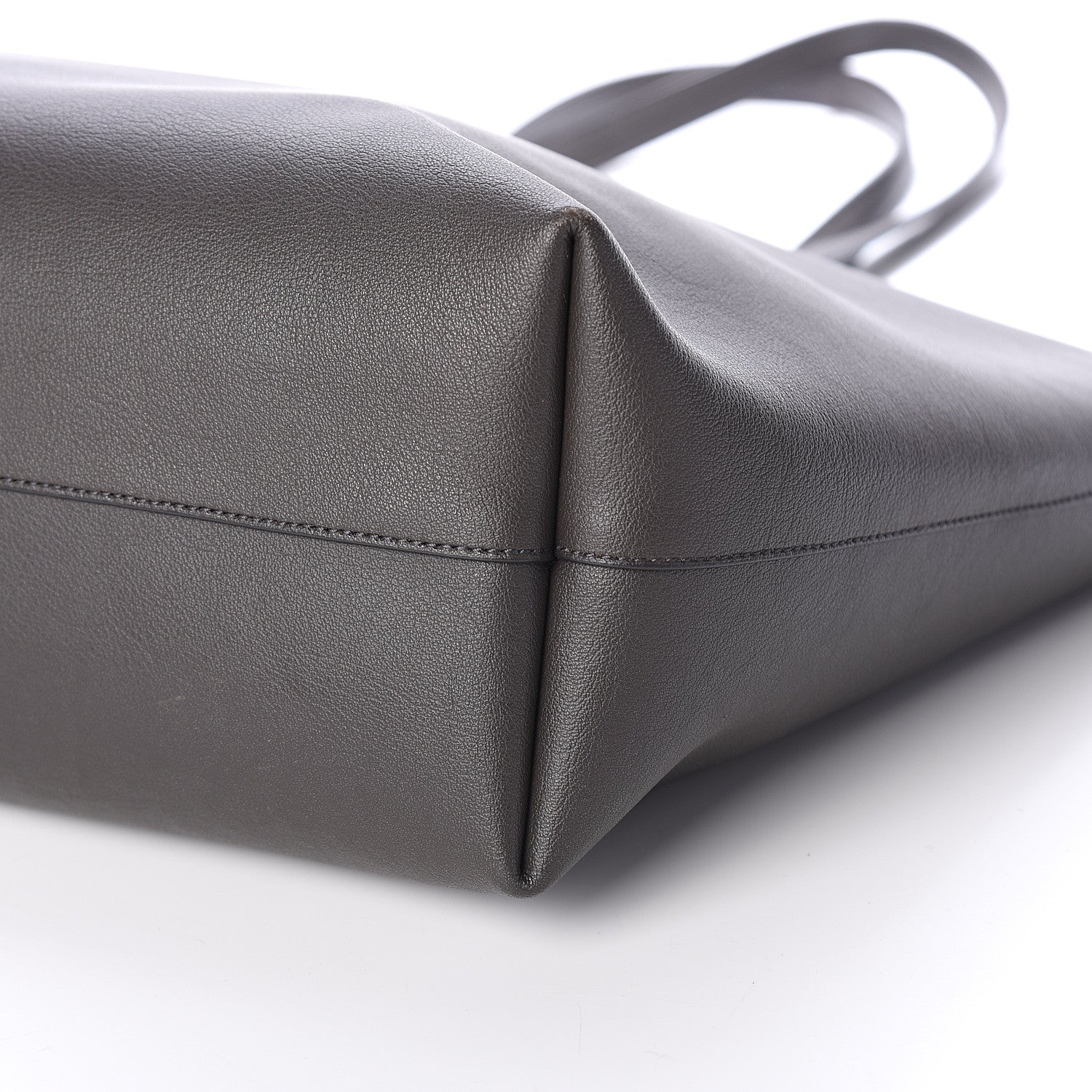 Saint Laurent Calfskin Large Shopping Tote Dark Grey 8 of 8