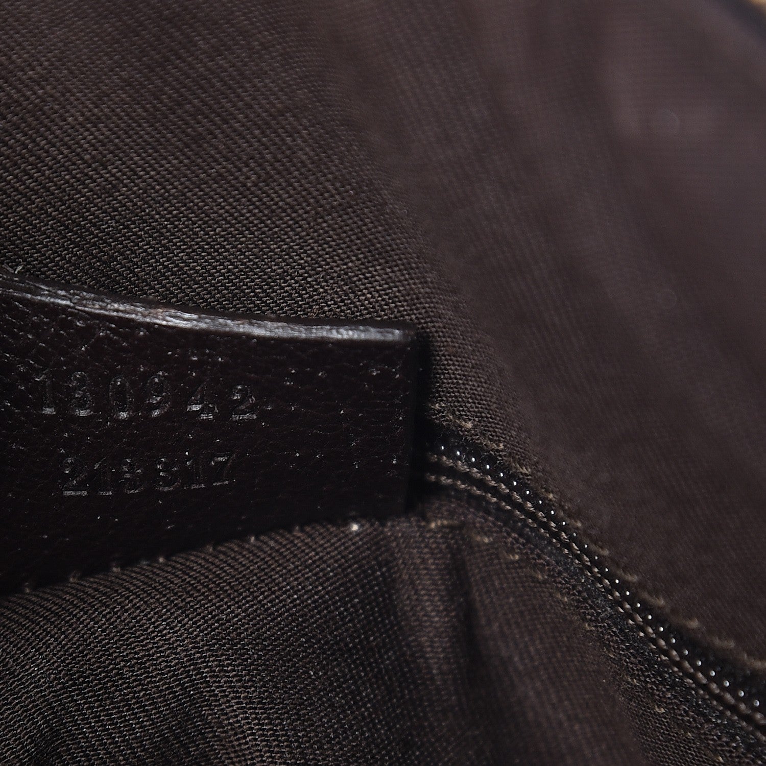Gucci Monogram Small Abbey Boston Dark Brown 7 of 12