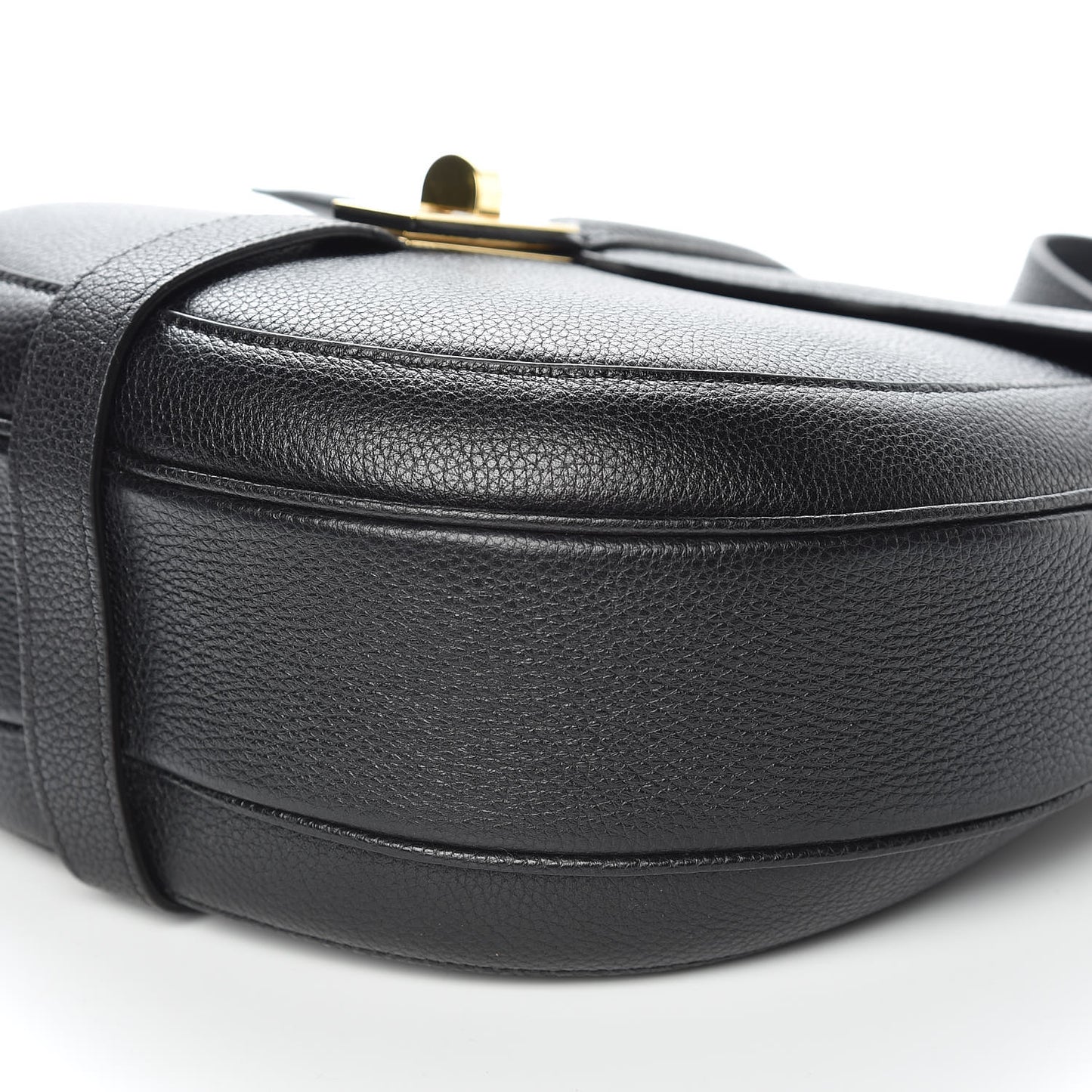 Grained Calfskin Medium Besace 16 Black
