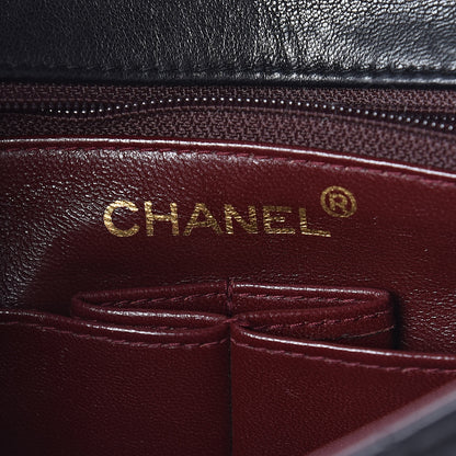 Chanel Lambskin Quilted Mini Square Flap Bag Black 6 of 11