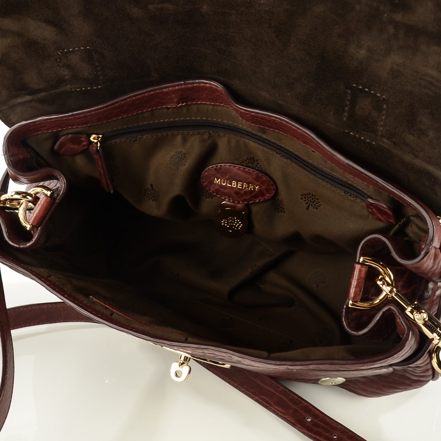 Shrunken Calfskin Medium Alexa Oxblood