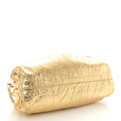 Bottega Veneta Metallic Crushed Calfskin The Mini Pouch Gold 4 of 10