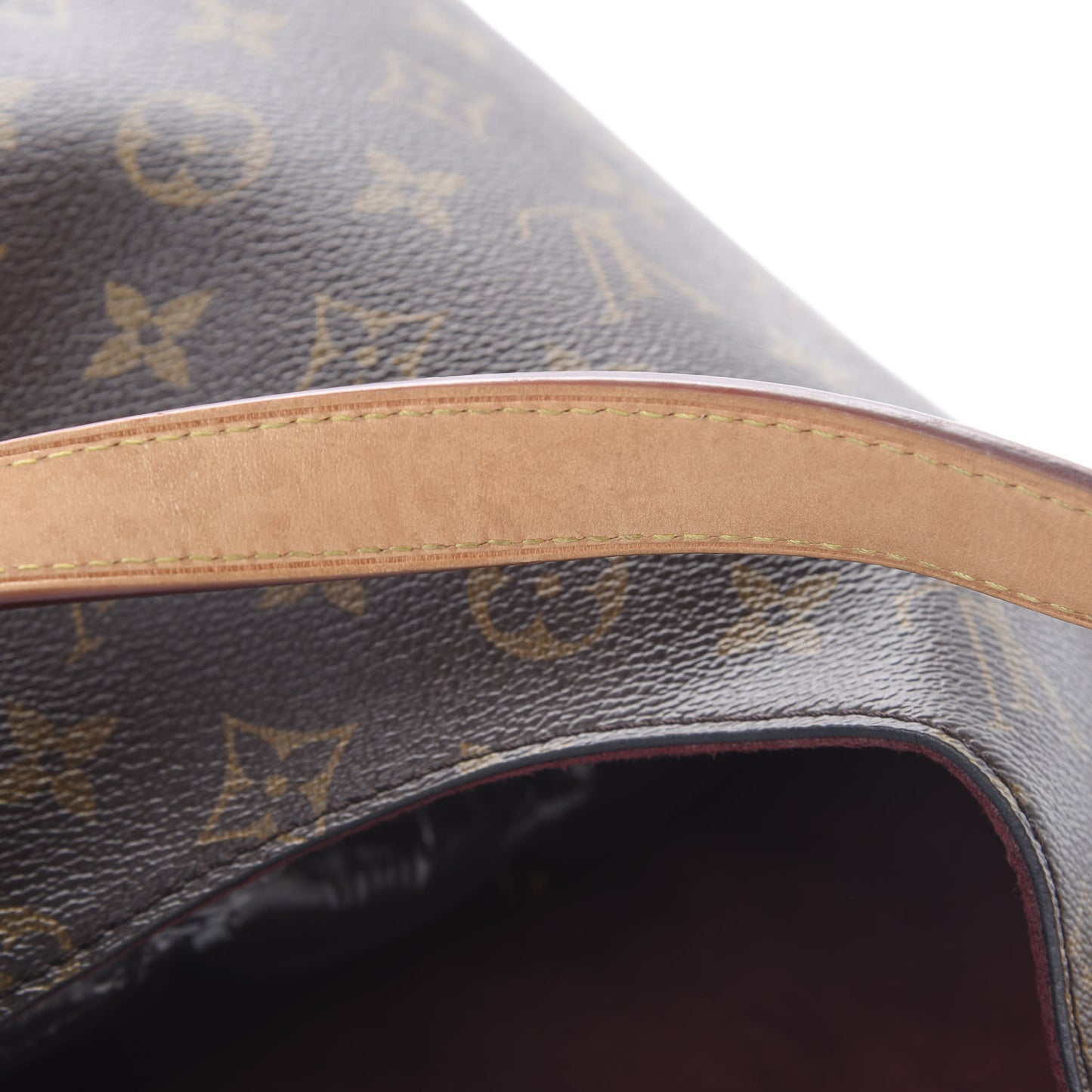 Monogram Flower Hobo Beige